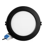 Miboxer Synergy 21 Round LED Panel 6W RGB+CCT su RF ir Wi-Fi, juodas (FUT068B)