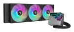 DeepCool LT360 ARGB R-LT360-BKAMNC-G-1 vandens au&scaron;inimo įrenginys procesoriui, 360 mm radiatorius, 3x 120 mm ventiliatoriai, 600-2400 RPM, 72,04 CFM, LGA1851/LGA1700/LGA1200/AM5/AM4, juodas