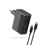 CUKTECH CUKAD1003EUG GaN 100W 2x USB-C 1x USB-A Įkroviklis su USB-C laidu - Pilka