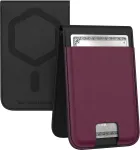 Urban Armor Gear UAG Metropolis Magnetic Wallet su stovo funkcija | Vegani&scaron;ka oda, skirta Apple iPhone 15 Pro Max - juoda