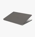 UNIQ Claro Hard Shell Case, skirta MacBook Air 13 colių M2 2022 / M3 2024 / M4 2025 / M5 2026, Smoke Grey