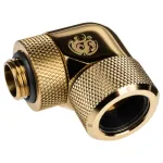 Bitspower BP-TBE90RMLA16 Advanced Multi-Link adapteris 90&deg;, G1/4 col. i&scaron;orinis sriegis &ndash; 16 mm i&scaron;orinio skersmens kietasis vamzdis, pasukamas, žalvarinis