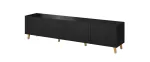 Cama RTV spintelė PAFOS 200x42x52 juodas matinis