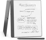 E-knygų skaityklė Amazon Kindle Scribe 2024 &ndash; 10,2 colio 300 ppi, 16 GB, Tungsten, Premium ra&scaron;iklis