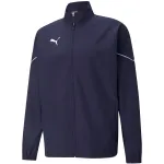 PUMA teamRISE Sideline vyri&scaron;ka striukė su visu užtrauktuku, tamsiai mėlyna (Peacoat Navy Blue)