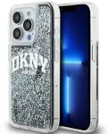 DKNY Apple iPhone 15 Pro 6,1 colio kietas dėklas Liquid Glitter Big Logo juodas