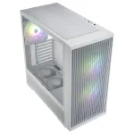 Fortron M330 White Micro-ATX korpusas, grūdintas stiklas, 1x120mm ventiliatorius