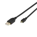 Vivanco VVITUSBAMICB10MK USB 2.0 Type-A į Micro-B laidas, 1 m, juodas