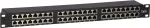 DS-IT CAT6 FTP 48 prievadų 19 inch 2U ekranuota skydinė panelė, juoda