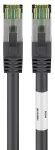 DSIT RJ45 tinklo kabelis S/FTP PiMF CAT 8 juodas 0,25 m