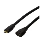 LogiLink CU0121 USB 2.0 Micro-B prailginimo kabelis, 1 m, juodas