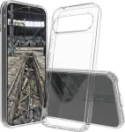 JT Berlin BackCase Pankow Clear, skaidrus TPU dėklas, skirtas Google Pixel 9 ir Pixel 9 Pro, 11084