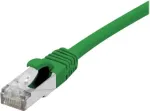 EXERTIS CONNECT Cat 6A S/FTP komutacinis kabelis, 1,5 m, žalias, plonas su apsauga nuo užkabinimo 858437