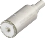 wolfcraft 5924000 deimantinis grąžtas 6 mm porcelianiniam keramikos dirbiniui, granitui, plytelėms, nerūdijančiam plienui
