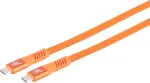 S CONN MAXIMUM CONNECTIVITY USB-C įkrovimo kabelis, 3.2, 240W, oranžinis, 3m (14-77047)