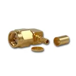 Teleg&auml;rtner SMA stačiu kampu crimp ki&scaron;tukas RG-316 kabeliui, auksuotas, 5 vnt. (J01150A0071)