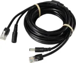 Sygonix Kamerakabel SY-6441782 - 10 m vaizdo ir maitinimo kabelis CCTV kameroms, BNC į BNC + DC