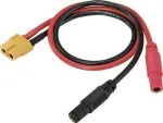 Reely įkrovimo kabelis XT60 moteri&scaron;kas į 2x 4mm bananų ki&scaron;tukus 30cm RE-7104525