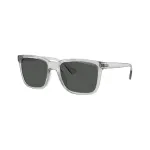 Armani Exchange vyri&scaron;ki stačiakampiai akiniai nuo saulės AX4112SU82398 juodi/pilki 55-19-145
