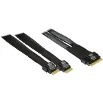 INTER-TECH laidas SFF-8654-8i į 2&times; SFF-8654-4i, 70 cm vidinis &scaron;akotuvinis laidas