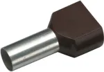 Cimco dviguba vielos galinė įvorė 1,5 mm&sup2; 8 mm dalinai izoliuota juoda 18 2470 100 vnt.