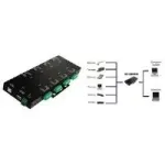 EXSYS EX-1339HMVS 8 prievadų USB 2.0 į RS-232/422/485 serijinis adapteris su optine izoliacija