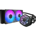 Skystas CPU au&scaron;intuvas Cooler Master MasterLiquid 240 Atmos II &ndash; 240 mm radiatorius, VRM ventiliatorius, RGB