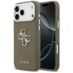 Guess Grained Big 4G Classic Logo &ndash; Apple iPhone 17 Pro Max dėklas (rudas)