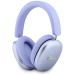 Guess GUE005825 Bluetooth ausinės, dedamos ant ausų, Metallic Effect Metal Script Logo, ENC, violetinės