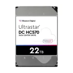 3,5 colio SAS HDD Western Digital Ultrastar DH HC570 22 TB, 12 Gbit/s, 7200 RPM, 512 MB talpykla
