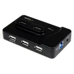 StarTech.com 6 prievadų USB 3.2 Gen 1 / USB 2.0 kombinuotas centras su 2A įkrovimo prievadu &ndash; 2x USB 3.2 Gen 1 ir 4x USB 2.0