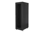 Lanberg FF01-8042-23B pastatoma 19 colių rack spinta 42U 800x1000 mm, perforuotos durys, surenkama (flat pack), juoda