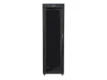 Lanberg FF01-6842-12BL 19 colių grindinė įrangos spinta 42U, 600x800 mm, stiklinės durys, LCD, IP20, pristatoma i&scaron;ardyta, juoda