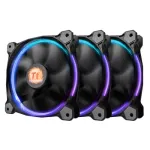 Thermaltake Riing 14 LED 256 Color CL-F043-PL14SW-B kompiuterio korpuso ventiliatoriai 140 mm, 3 vnt., 600&ndash;1400 aps./min., 4 kontaktų