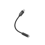 Microconnect MC-LIGHTJACK3.5 adapteris Lightning &rarr; 3,5 mm lizdas, 0,1 m, juodas