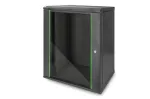 DIGITUS Dynamic Basic DN-19 16-U-EC-SW - tinklo spinta, skirta montavimui ant sienos, RAL 9005, 16U, 48,3 cm (19 inch)