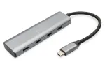 DIGITUS USB-C 4 prievadų HUB 4x USB-C 3.1 Gen1, 5 Gbps