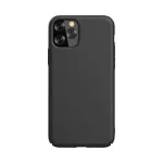 Silicone dėklas Devia Nature Series, skirtas iPhone 12 Pro Max &mdash; juodas, mink&scaron;to prisilietimo apsauginis dėklas