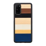 man and wood Galaxy S20 juodas &ndash; apsauginis dėklas i&scaron; medžio ir polikarbonato Samsung Galaxy S20