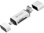 Sandberg Card Reader USB-C+USB+MicroUSB kortelių skaitytuvas