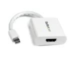 StarTech.com MDP2HDW pasyvus Mini DisplayPort į HDMI keitiklis (adapteris), 1920x1200, garso perdavimas, Thunderbolt suderinamumas, 17 cm, baltas