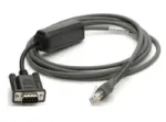 Zebra CBA-R10-S07ZBR juodas RS232 nuoseklusis kabelis, DB-9 (M), 2,13 m