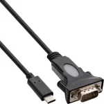 InLine USB-C į serialą adapterio kabelis, USB-C ki&scaron;tukas / DB9 ki&scaron;tukas, 1,8 m