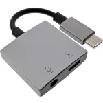 InLine USB-C garso adapterio laidas, USB-C į 3,5 mm lizdą + PD 30 W