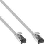 InLine Patch laidas plok&scaron;čias, U/FTP, Cat.8.1, TPE halogen-free, pilkas, 5m
