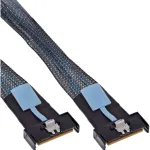 InLine 27661A SAS kabelis 0,5 m 24 Gbit/s juodos, mėlynos, pilkos spalvos