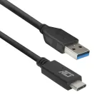 ACT USB 3.0 laidas USB-A į USB-C 1 m 5 Gbit/s juodas