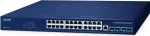 PLANET GS-6311-24T4X valdomas L3 Gigabit Ethernet jungiklis su PoE, 24 prievadai 10/100/1000T, 4 SFP lizdai