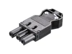 BACHMANN Įrenginio jungtis GST18-3, montavimui paruo&scaron;ta, juoda (375.505)