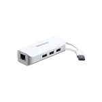 TRENDnet TU3-ETGH3 USB 3.0 į Gigabit Ethernet adapteris su 3 prievadų USB &scaron;akotuvu